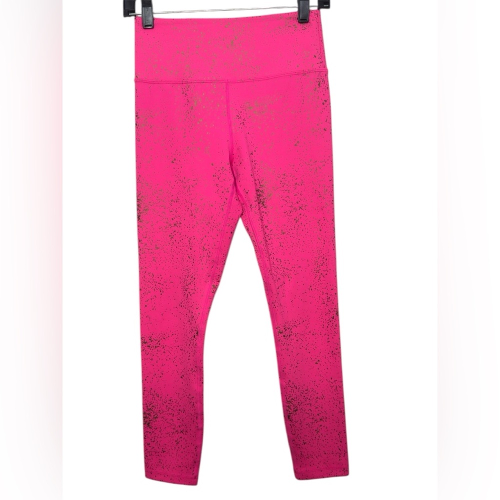 ZYIA Active Hot Pink Stay Gold Light ‘n’Tight Leggings size 4